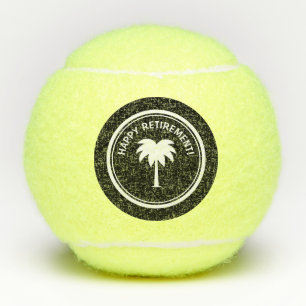 Ensemble de balles de tennis "Bonne retraite" pour
