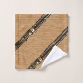 Ensemble de basson sur le regard du bois de grain (Gant de toilette)