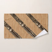 Ensemble de basson sur le regard du bois de grain (Serviette à main)