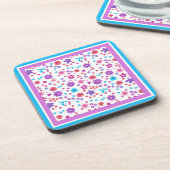 Ensemble de beaux Dessous de verre à fleur à dos d (Côté gauche)