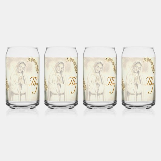 Ensemble de boissons élégant à monogramme Vierge M (Recto)