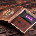 Ensemble de cadeaux pour les voyageurs : Balise, s<br><div class="desc">Ensemble cadeau 4pc pour homme ou femme,  comprend un journal en cuir,  étiquette bagage (6 couleurs),  stylo et boîte en bois de conservation,  chacun personnalisé avec tout ce que vous voulez.</div>