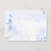 Ensemble de carte de réponse de mariage à l'aquare (Dos)
