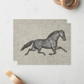 Ensemble de cartes de correspondance grises illust (Devant/Arrière en situation)
