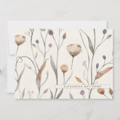 Ensemble de cartes de fleurs sauvages délicates av (Devant)