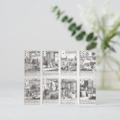 Ensemble de cartes de jeu représentant la satire (Debout devant)