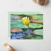 Ensemble de Cartes de Notes d'Art de Fleur de Nénu (Devant/Arrière en situation)