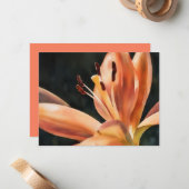 Ensemble de cartes de notes d'art de fleurs de lys (Devant/Arrière en situation)