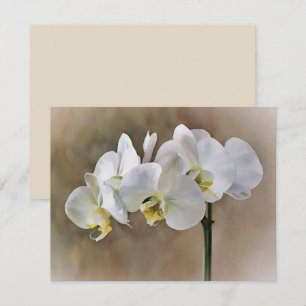 Ensemble de cartes de notes d'art de fleurs d'orch