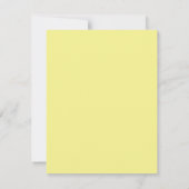 Ensemble de cartes de notes d'art de rose jaune (Dos)