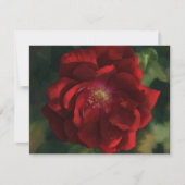 Ensemble de cartes de notes Fleur d'art Rose rouge (Devant)