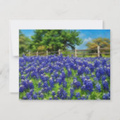 Ensemble de cartes de notes Hill Country Texas Blu (Devant)