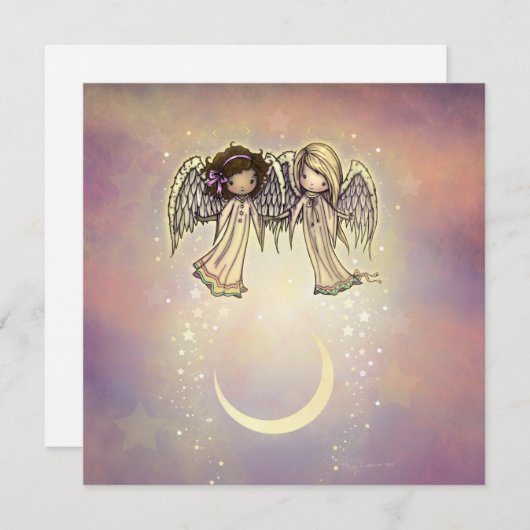 Ensemble de cartes Petits Anges Art Illustré (Devant / Derrière)