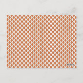 Ensemble de cartes postales Boho Orange Ikat Luxe (Dos)