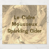 Ensemble de cinq Étiquettes de cidre mousseux (5) (Étiquettes simples)