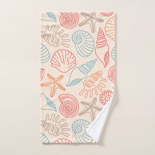 Ensemble de coquillages (Serviette à main)
