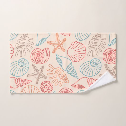 Ensemble de coquillages (Serviette à main)