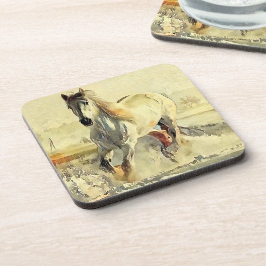 Ensemble de dessous de verre à cheval 6 (Côté gauche)