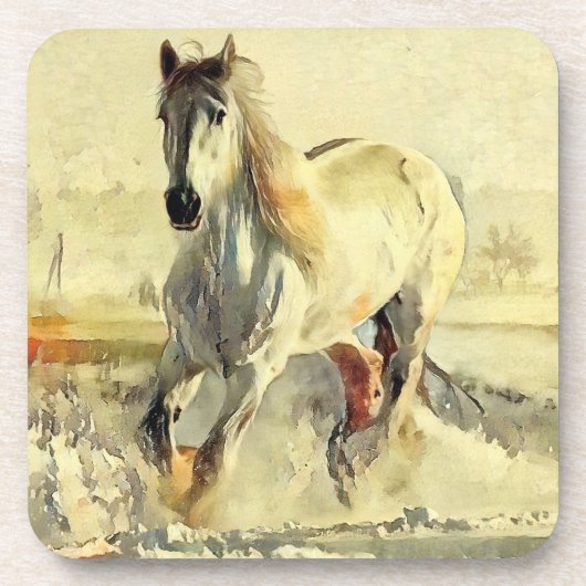 Ensemble de dessous de verre à cheval 6 (Devant)