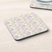 ensemble de dessous de verre à fleurs printanières (Côté gauche)