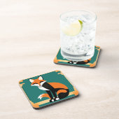 Ensemble de Dessous de verre Art déco Fox (Côté Droit)