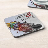 Ensemble de Dessous de verre Art et Vin cool ! (Côté gauche)