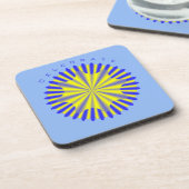 Ensemble de dessous de verre avec conception géomé (Côté gauche)