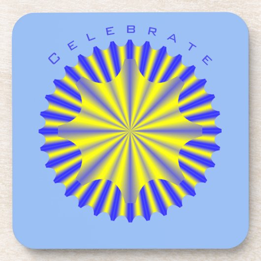 Ensemble de dessous de verre avec conception géomé (Devant)