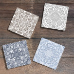 Ensemble de Dessous de verre Bug Art Neutral Blues<br><div class="desc">Cet ensemble de dessous de verre inspirés par la nature présente une impression mandala différente sur chaque carré dessous de verre dans des neutrales bleus et calmes. Des dessins complexes d'abeilles bourdonnantes, de sauterelles, de papillons monarques et de coléoptères décoreront votre espace et feront office de minuscules morceaux d'art original,...</div>