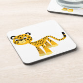 Ensemble de dessous de verre Cheetah de dessin ani (Côté gauche)