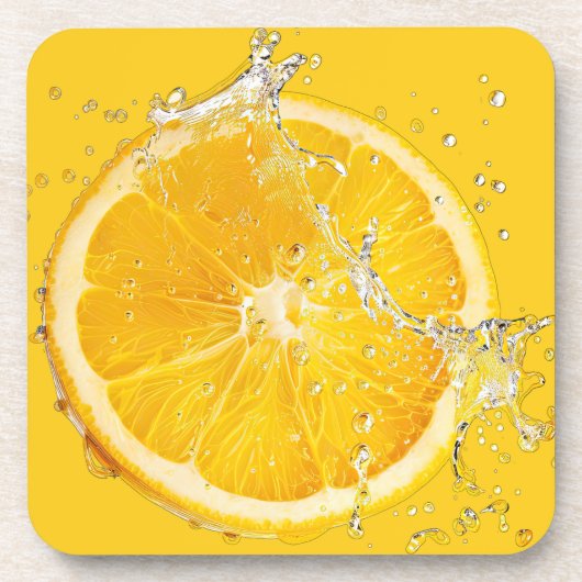 Ensemble de dessous de verre Citrus frais - Dessin (Devant)