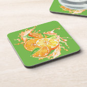 Ensemble de dessous de verre Citrus frais - Dessin (Côté gauche)
