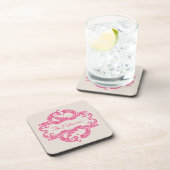 Ensemble de Dessous de verre Damas Chic Rose (Côté Droit)