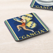 Ensemble de dessous de verre d'annonce de "Gancia" (Côté gauche)