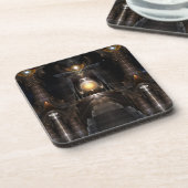 Ensemble De Dessous de verre D'Art Fractal De L'Or (Côté gauche)