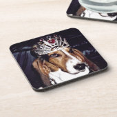 Ensemble de dessous de verre de Basset Hound de 6 (Côté gauche)