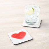 Ensemble de dessous de verre de bouchon de coeur d (Côté Droit)