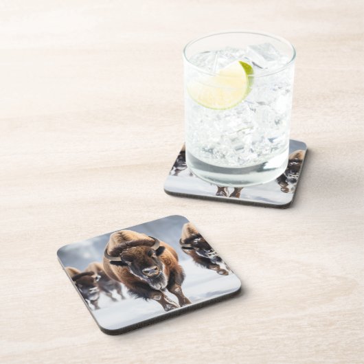 Ensemble de Dessous de verre de Buffalo de Yellows (Côté Droit)