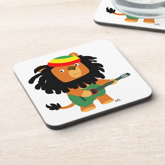 Ensemble de Dessous de verre de caricatures mignon (Côté gauche)