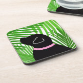 Ensemble de Dessous de verre de chiens noirs de l' (Côté gauche)