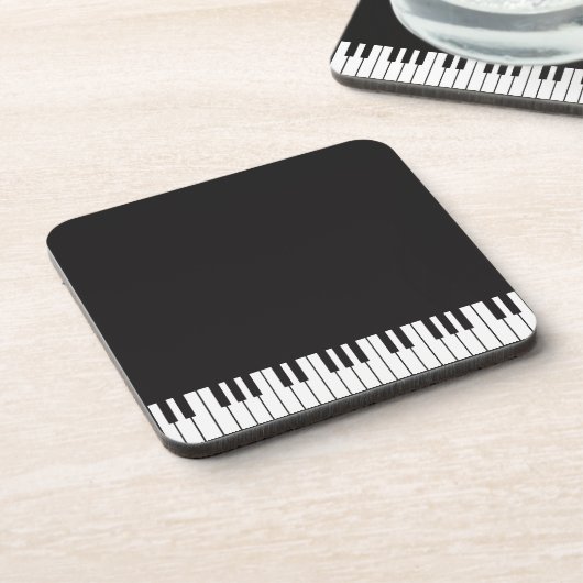 Ensemble de dessous de verre de clés de piano (Côté gauche)