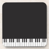 Ensemble de dessous de verre de clés de piano (Devant)