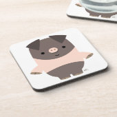 Ensemble de Dessous de verre de cochon cartonné tr (Côté gauche)