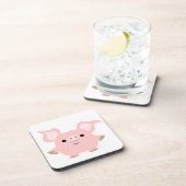 Ensemble de Dessous de verre de cochon de dessin t (Côté Droit)