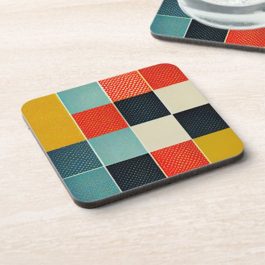 Ensemble de Dessous de verre de conception rétrosp (Côté gauche)