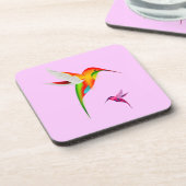 Ensemble de Dessous de verre de Corbeau de colibri (Côté gauche)