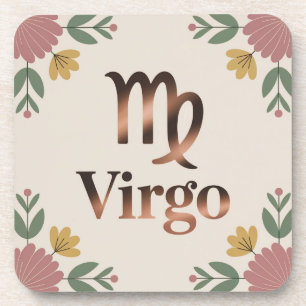 Ensemble de Dessous de verre de crème virgo Glyph