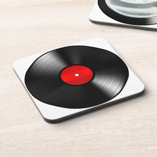 Ensemble de dessous de verre de disque vinyle (Côté gauche)