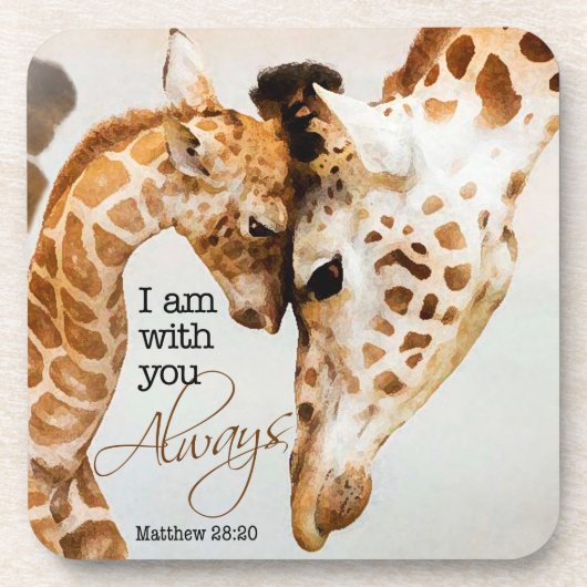 Ensemble de dessous de verre de girafe (Devant)