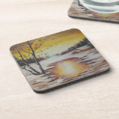 Ensemble de Dessous de verre de liège Ann Hayes Sc (Côté gauche)